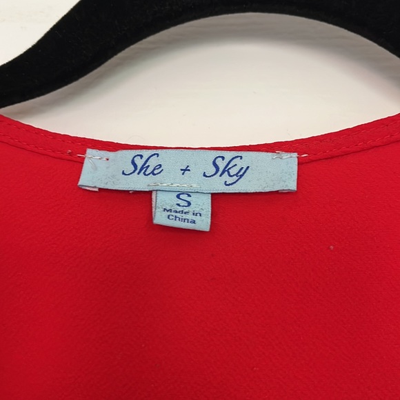 Red wrap dress size small - Picture 3 of 3